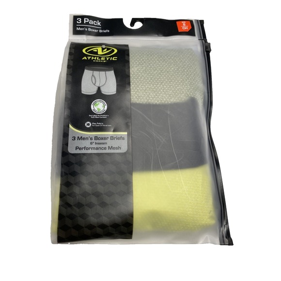 Athletic Works Other - athletic works mens 3 pairs boxer briefs performance mesh size‎ small 28 30